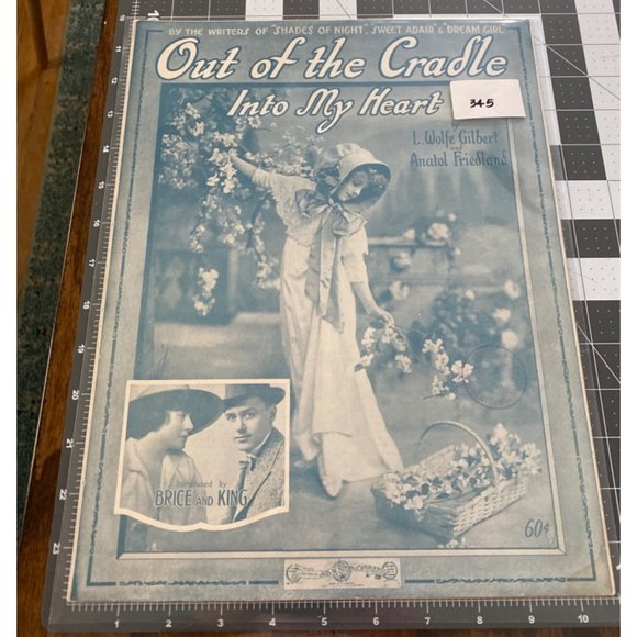 "Out of the Cradle Into My Heart"  by L. Wolfe Gilbert  Anatol Friedland 1916 - Picture 5 of 5